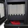 Piec piecyk kominek na drewno z piekarnikiem Victoria Deluxe F black 11,3kW - komora spalania wyłożona szamotem