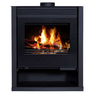Piec piecyk kominek wolnostojący na drewno Victoria Rubin Lux 13kW czarny