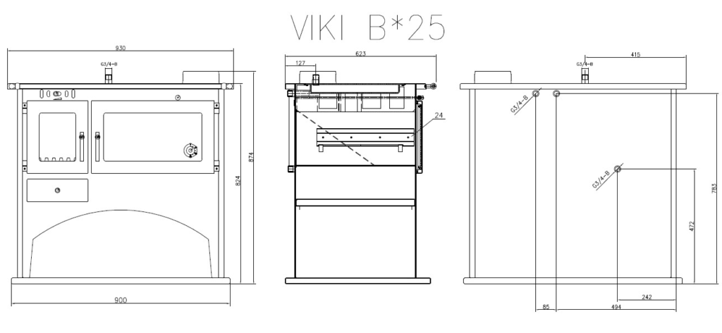 VICTORIA VIKI B RYSUNEK TECHNICZNY
