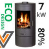 Stalowy Piec kominek wolnostojący na drewno Victoria Orion 7kW