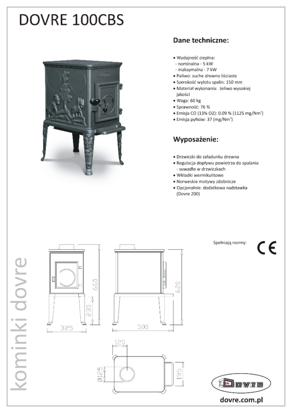 Dovre 100 CBS - karta produktu