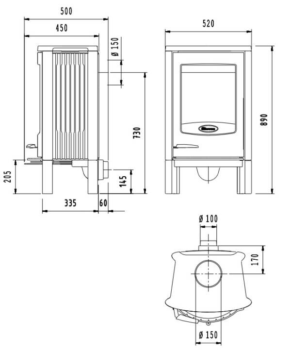 Dovre Astro 2L - rysunek techniczny