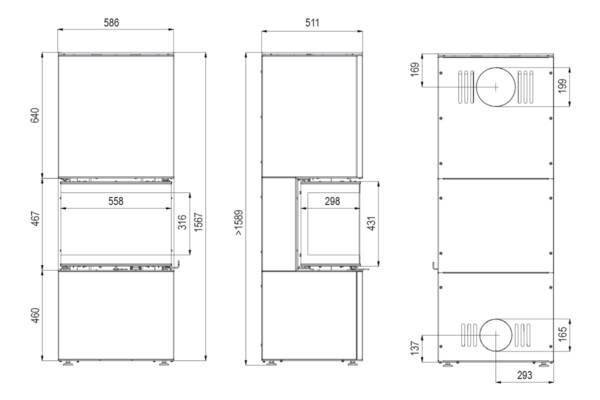 DEFRO INTRA XSM C COMPACT - RYSUNEK TECHNICZNY