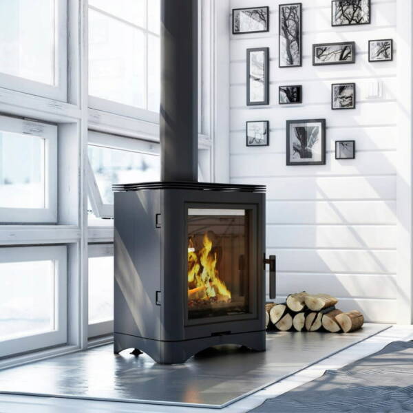 Piec żeliwny koza K5 Ø 150 7 kW - WE WNĘTRZU