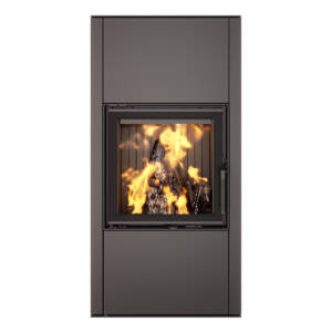 Piec wolnostojący nowoczesny na drewno SAVEN Vatra XL 50x50 Black ECO - 1