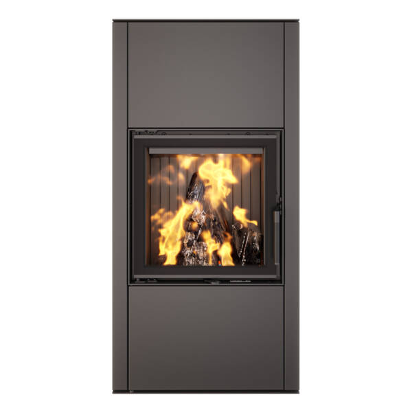 Piec wolnostojący nowoczesny na drewno SAVEN Vatra XL 50x50 Black ECO - 1
