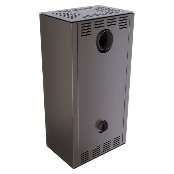 Piec wolnostojący nowoczesny na drewno SAVEN Vatra XL 50x50 Black ECO - 3