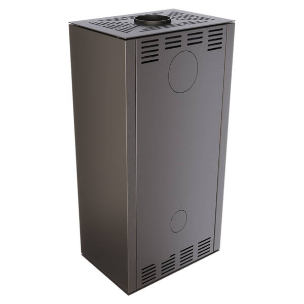 Piec wolnostojący nowoczesny na drewno SAVEN Vatra XL 50x50 Black ECO - 4