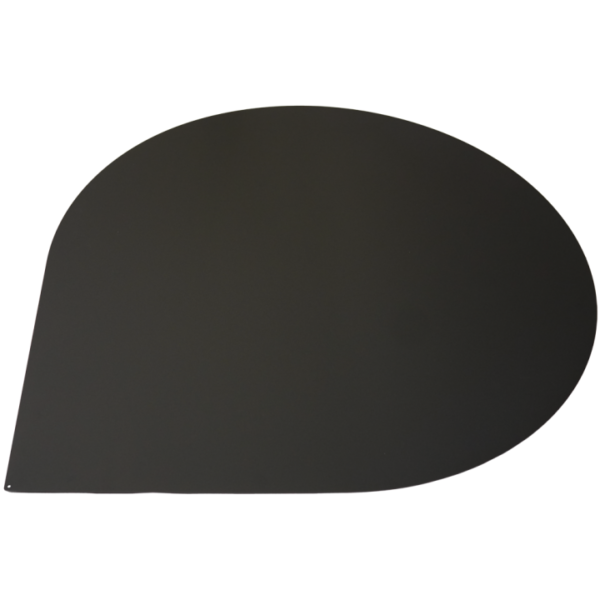 BLACHA POD PIEC 100X100 CM OKRAGLA NAROZNA CZARNY MAT